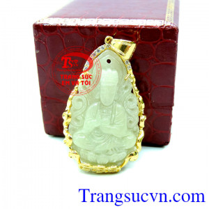 Mặt quân âm ngọc cẩm thạch bọc vàng thương hiệu Em và Tôi đảm bảo chất lượng.