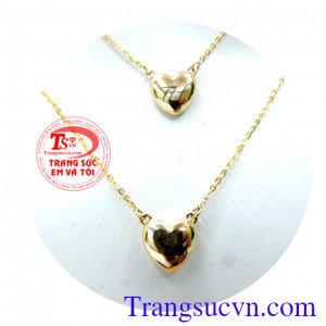 Dây chuyền nữ trái tim đẹp khắc tên