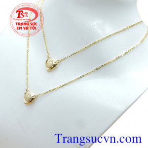 Dây chuyền nữ trái tim đẹp khắc tên