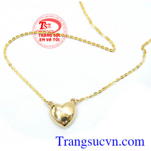 Dây chuyền nữ trái tim đẹp,Đeo hợp thời trang món quà ý nghĩa dành cho tình yêu, có thể khắc chữ lên hình trái tim
