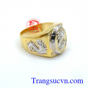 Nhẫn nam vàng rồng