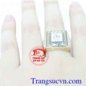 Chiếc Nhẫn vàng đẹp nam tính hàng hiệu, nhẫn vàng tây dành cho nam, chất lượng vàng đảm bảo.