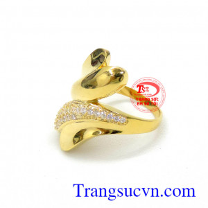 Nhẫn nữ bình minh vàng