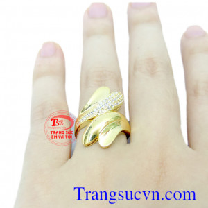 Nhẫn nữ bình minh vàng