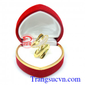 Nhẫn nữ bình minh vàng