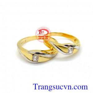 Nhẫn cưới vàng cặp đôi