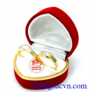 Nhẫn cưới vàng cặp đôi