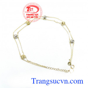 Lắc chân xinh đẹp vàng