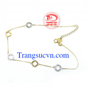 Lắc chân vàng 14k món quà ý nghĩa cho người được nhận với ngụ ý bên nhau không rời của chiếc lắc chân Lắc chân vàng 14k.