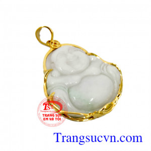 Mặt Mặt phật Di lặc ngọc cẩm thạch đẹp