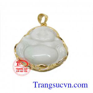 Mặt phật Di lặc ngọc cẩm thạch đẹp mang lại may mắn tiền tài