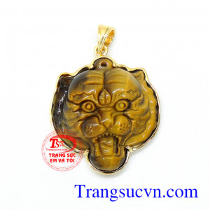Mặt dây mắt hổ bọc vàng 14k hiện đang được phái mạnh vô cùng yêu thích và lựa chọn.