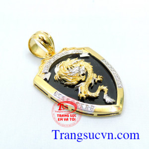 Mặt dây chuyền nam rồng vàng tây đẹp đảm bảo chất lượng vàng,