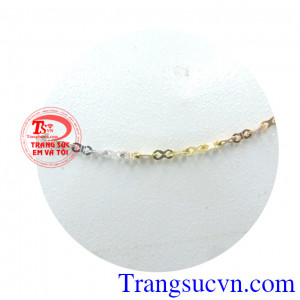 Dây chuyền nữ Italy 18k mắt số 8