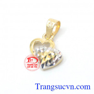 Mặt dây chuyền nữ vàng tây đẹp TSVN