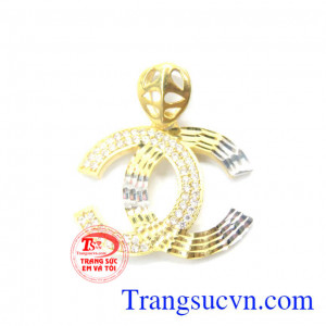 Mặt dây phong cách ấn tượng cho bạn gái luôn tự tin. Mặt dây nữ vàng tây 10k giá rẻ