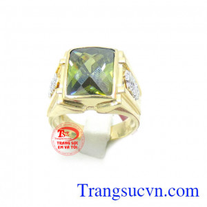 Nhẫn nam vàng tây gắn đá TSVN