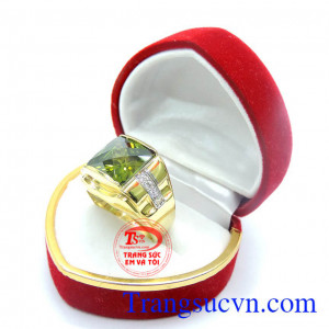 Nhẫn nam vàng tây gắn đá đẹp