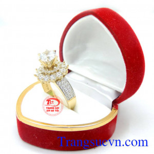 nhẫn nữ vàng tây. Nhẫn nữ đá quý sang trọng giao hàng trên toàn quốc.