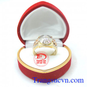 Nhẫn nam vàng tây Korea đẹp