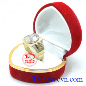 Nhẫn nam vàng tây Korea đẹp