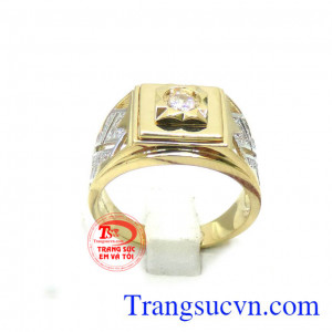 Nhẫn nam vàng tây nhập Korea mới