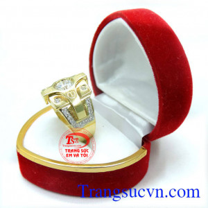 Nhẫn nam gắn đá quý uy tín chất lượng