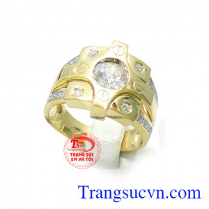 Sản phẩm nhẫn nam vàng tây được khách hàng bình chọn nhiều năm uy tín