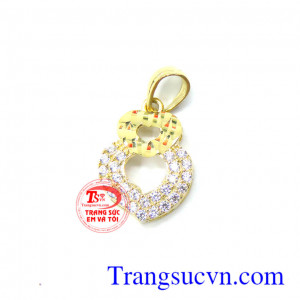 Mặt dây nữ kiểu vàng