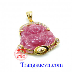 Mặt phật ruby bọc vàng TSVN