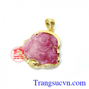 Mặt dây ruby bọc vàng đá ruby chế tác từ đá quý giúp đem lại may mắn, sức khoẻ và giàu có sản phẩm bọc vàng 14k giá thành hợp lý bán hàng uy tín trên toàn quốc.
