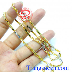 Dây chuyền nam vàng tây