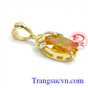 Mặt dây chuyền vàng đá