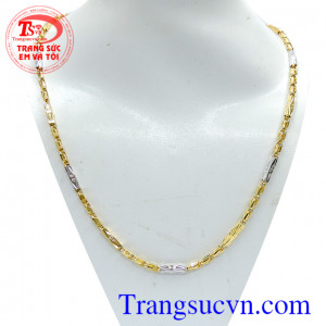 Dây chuyền vàng tây khúc phay