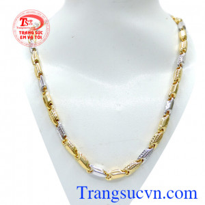 Dây vàng nam 10k lịch lãm, dây chuyền nam thiết kế tinh tế theo kiểu dáng Korea là món trang sức không bao giờ khiến bạn thất vọng