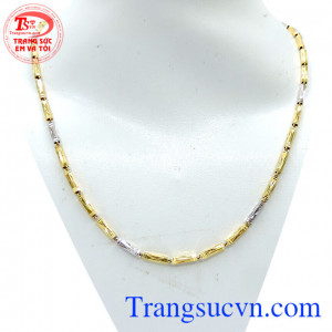 Dây vàng đốt trụ chữ x, dây chuyền nam vàng tây 10k thiết kế tinh tế, nhỏ nhắn,đem lại sự lịch lãm và sang trọng cho nam giới, dây chuyền 10k đảm bảo chất lượng, giao hàng toàn quốc.