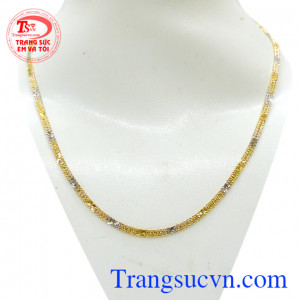 Dây vàng 10k mảnh , dây chuyền 10k mảnh thiết kế tinh tế, kiểu dáng sang trọng hợp thời trang, dễ phối đồ