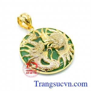 Mặt ngọc rồng phượng hòa quyện là món trang sức phong thủy được ưa chuộng