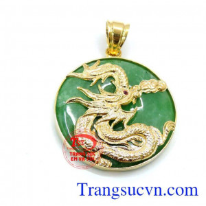 Mặt ngọc rồng linh khí đất trời, mặt ngọc rồng đẹp, mặt ngọc jadeite thiên nhiên hợp với tất cả các mệnh, 