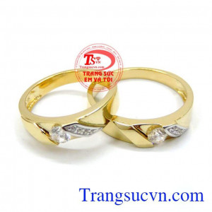 Cặp nhẫn cưới ngọt ngào