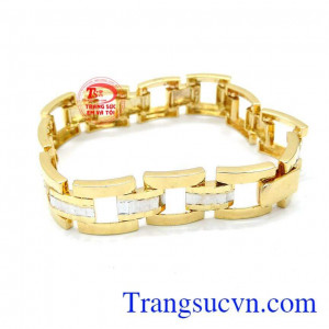 Lắc vàng nam thời trang, lắc nam vàng thời trang đẹp, 10k , vàng chuẩn chất lượng, lắc tay vàng tây giao hàng toàn quốc, kèm giấy bảo hành 6 tháng