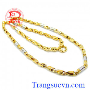 Dây chuyền nam vàng tây lịch lãm