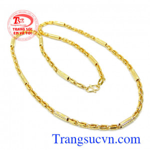 Dây chuyền chuyền nam vàng tây sang trọng