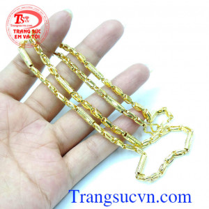 Dây chuyền chuyền nam vàng tây sang trọng