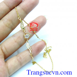 Lắc trái tim cánh vàng