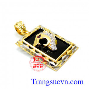 Mặt nam báo vàng đẹp Chất lượng đảm bảo Mặt dây chuyền vàng báo đẹp, dành cho phái mạnh, đeo hợp thời trang, nổi bật và nam tính.
