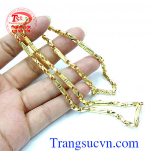 Dây chuyền nam vàng tây thanh lịch