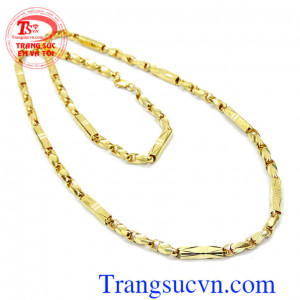 Dây chuyền nam vàng tây thanh lịch