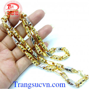 Dây chuyền nam vàng tây tinh tế, lịch lãm