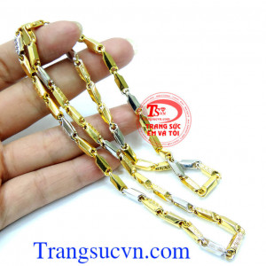 Dây chuyền nam vàng tây sang trọng, tinh tế